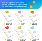 700 Conversation Cards for Kids, Fun Kids Conversation Starter Cards for Kids, Teens, Family Night, Dinner, Play Conversation Games, Color-Coded Across 6 Topics, Take Anywhere - TalkWise - Image 6