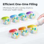 AUVON Stackable Pill Organizer for Flexible Use, Extra Large Weekly Pill Case with Efficient Filling Design, Colorful Pill Box 7 Day Easy to Track, Pill Container for Medications, Vitamins, Fish Oils - Image 4