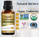 Natural Riches USDA Organic Frankincense Essential Oil - Boswellia Serrata, 100% Pure Natural Undiluted, Therapeutic Grade for Diffuser Aromatherapy Premium - 30 ml - Image 7