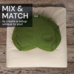Meditation Cushion (Plum) Crescent, Buckwheat Husk Filled, Floor Pillow or Cushions, Yoga Seat, Zafu, Made in The USA - Image 8