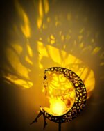Solar Garden Statues Outdoor Decor, Fairy Moon Figurine Light Stake, Housewarming Ornament for Patio, Lawn, Yard, Pathway - Unique Gift Ideas for Gardening Mom Grandma - Image 5