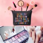 WCGXKO Chronic Illness Gift Nvisible Illness Gift My Tummy Hurts But I'm Being Really Brave About It Zipper Pouch Makeup Bag (BRAVE ABOUT IT) - Image 3