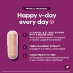 Physician's CHOICE Vaginal Probiotics for Women - pH Balance, Odor Control, Yeast Balance, Vaginal Flora & Feminine Health - 6B CFU with Organic Prebiotics and Cranberry Extract - 30 CT - Image 3