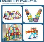 LTKFFFdp Magnetic Building Blocks STEM Educational Toys for Kids Ages 4-12, Ball Track and 3D Stacking Construction Set - Image 7