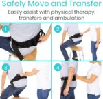 Vive Gait Belt (300lbs) Transfer Belt with Handles - Medical Nursing Safety Patient Assist - Bariatric, Elderly, Handicap, Physical Therapy - PT Gate Strap Quick Release Metal Buckle, Grabbing Teeth - Image 7