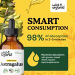 Wild & Organic Astragalus Tincture - Immune Support Supplement w/Astragalus Root Extract - Vegan Tincture for Immunity - Sugar & Alcohol-Free Drops - 4 fl oz - Image 4