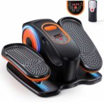 Under Desk Elliptical Machine, Ellipse Leg Exerciser with 15 Adjustable Speed, Quiet & Portable Seated Pedal Exerciser, Ideal for Seniors & Sedentary Office Workers