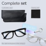 livho High Tech Blue Light Glasses - Advanced 99% Blue Light Blocking Computer Glasses - Anti Eyestrain & UV Glare Protection - Image 8