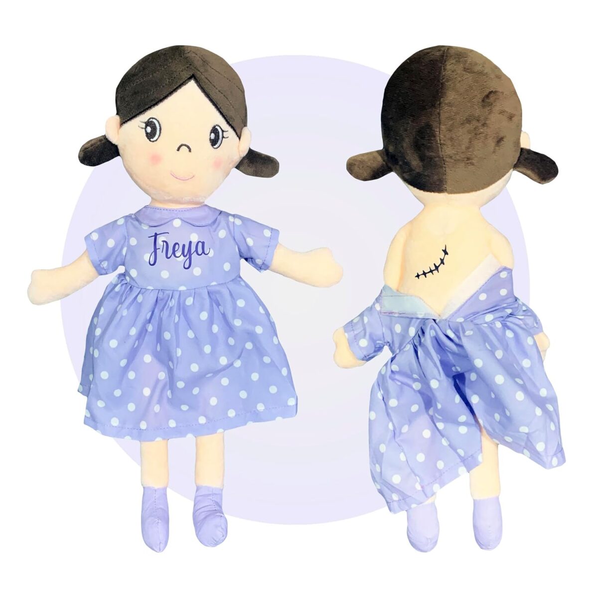 Heart Surgery Gift for Kids - Personalized Surgery Baby Doll - Heart Anniversary Gifts - Great Heart Surgery Gift - Confidence Building Tool - Baby Heart Warrior Gifts by Kikilishop (Lavender Dress) - Image 5