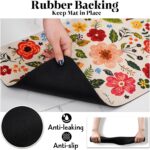 Dog Food Mats for Floors, Absorbent Quick Dry Pet Cat Food Mat, Dog Bowl Mats for Food and Water Dispenser Mat, Eco-Friendly Dog Accessories Pet Supplies 16"x24" - Image 6