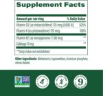 MegaFood Vitamin D3 5000 IU (125 mcg) - Vegetarian Supplements with Vitamin D3 K2 - Supports Bones, Teeth, Muscles & Immune Health - Certified Non-GMO - 120 Mini Capsules, 120 Servings - Image 3