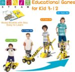 Stem Toys for 5 6 7 8 9+ Year Old Building Block Kit Stem Activities Projects Boy Toys Age 4-8 5-7 6-8 8-10 Creative Set Educational Engineering Excavator Construction Fun Birthday - Image 2