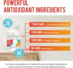 Liposomal Glutathione Softgel, Liposomal Delivery - Glutathione Supplement, Active Form L-Glutathione, Made in USA, Rich in Antioxidant Formula, Gluten Free, 360 Softgels - Image 5