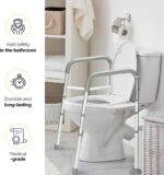 Medical king Toilet Safety Rail - Adjustable Detachable Toilet Safety Frame with Handles Heavy-Duty Toilet Safety Rails Stand Alone - Toilet Safety Rails for Elderly, Handicapped - Fits Most Toilets - Image 7