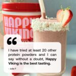 Happy Viking Strawberry Protein + Superfoods Powder, Created by Venus Williams, 20G Protein, Low Carb, Keto, Vegan, Gluten-Free, Non-GMO, Superfoods, Complete Meal Replacement, 1 Canister (24 oz.) - Image 7