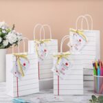 Gilprop 12 Pcs Teacher Appreciation Gift Bags with Paper Tag Thank You Teacher Gift Bags with Handle End of Year Teacher Gifts with Tape Measure Ribbon for Graduation Back to School Party Favors - Image 5