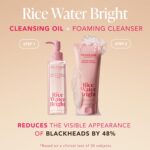 The Face Shop Rice Water Bright Double Cleansing Duo Set with Ceramide, Korean Skin Care, Gentle Face Wash & Pore Control Cleansing Oil, Hydrating, Moisturizing, Vegan Facial Cleanser, Makeup Remover - Image 6