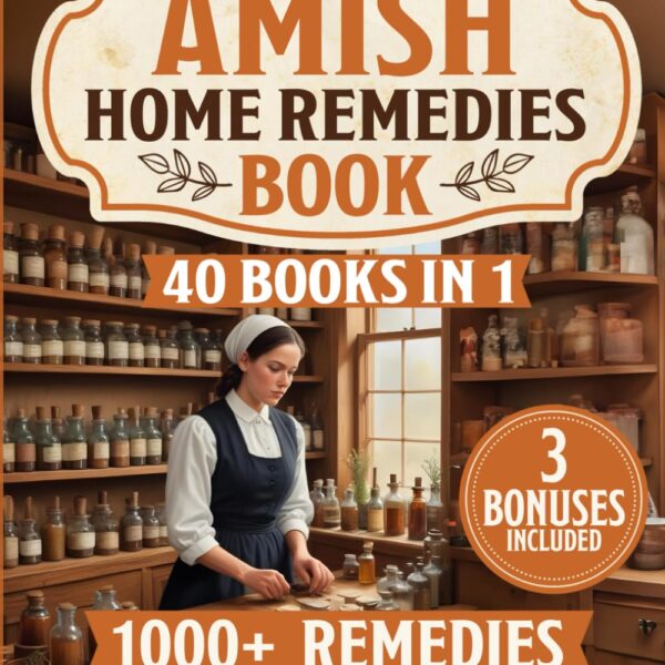 Amish Home Remedies Book: [40 in 1] 1000+ Herbal Remedies to Reclaim Nature’s Healing Power. Transform Your Family’s Wellness with Timeless Amish Wisdom and Holistic Traditions