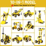 Stem Toys for 5 6 7 8 9+ Year Old Building Block Kit Stem Activities Projects Boy Toys Age 4-8 5-7 6-8 8-10 Creative Set Educational Engineering Excavator Construction Fun Birthday - Image 3