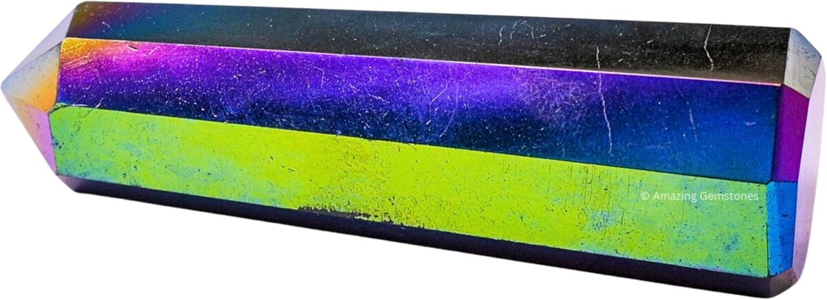 Titanium Aura Quartz Crystal Towers ~ Natural Healing Crystal Point Obelisk for Reiki Healing and Crystal Grid (2" to 3" INCH) - Image 2