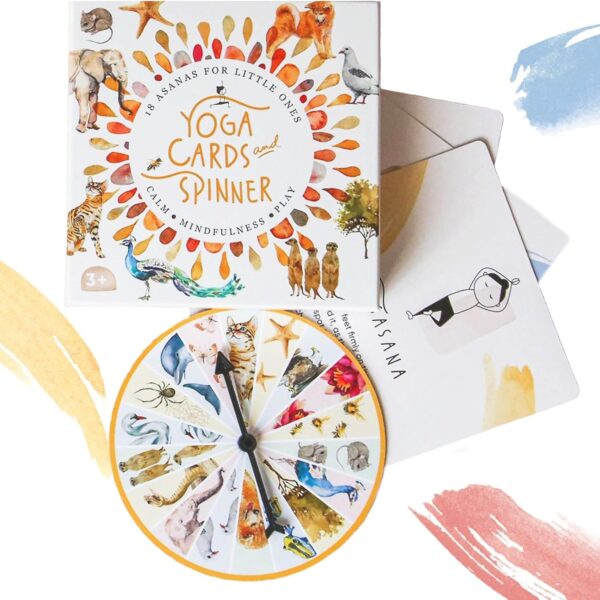 Yoga Cards for Kids – Mindfulness & Fun Game | 18 Durable Yoga Pose Cards for Focus, Balance & Calm | Educational & Portable Learning Toy for Ages 3+ | Kids Physical & Mindfulness Activity