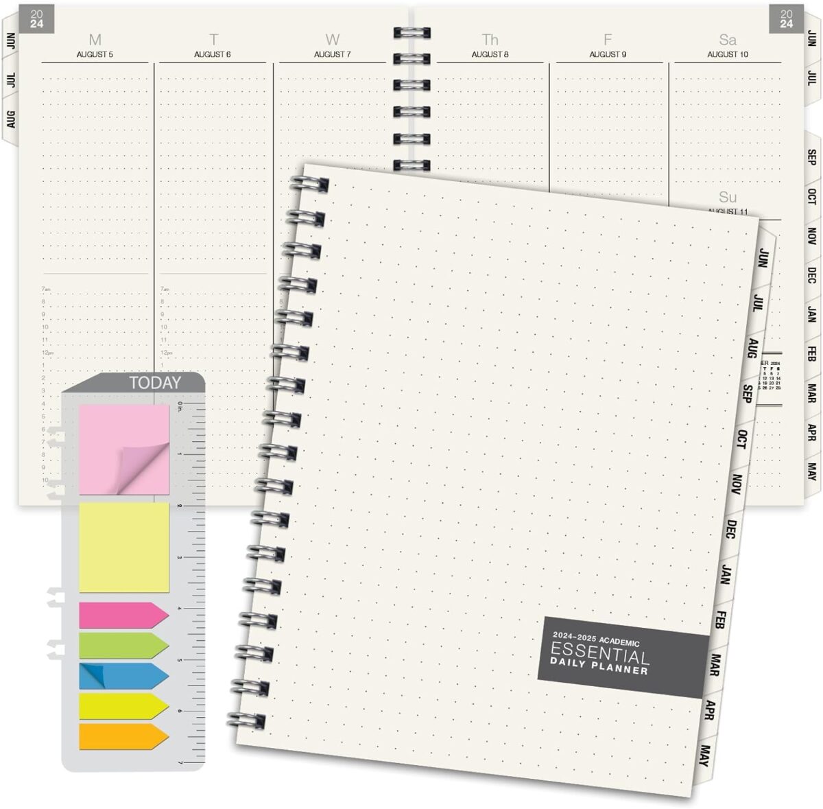 Global Printed Products Essential 8.5"x11" Monthly & Weekly 2024-2025 Planner - (8.5" x 11" - June 2024 Through July 2025) - Image 1