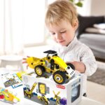 Stem Toys for 5 6 7 8 9+ Year Old Building Block Kit Stem Activities Projects Boy Toys Age 4-8 5-7 6-8 8-10 Creative Set Educational Engineering Excavator Construction Fun Birthday - Image 5