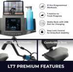 Teeter FreeStep Recumbent Cross Trainer Stepper, Zero-Impact Exercise Bike Alternative w/Patented Physical Therapy Stride, Up to 350lb, Free App w/Trainer Workouts - Image 4