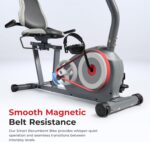 Sunny Health & Fitness Essentials Series Magnetic Smart Recumbent Bike with Exclusive SunnyFit App Enhanced Bluetooth Connectivity – SF-RB422003 - Image 2