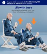 Lightweight Electric Chair Lift, Lift Elderly from Floor, Remote Control Floor Lift, Fall Assist Devices, Item Weight 23 LBS, Support Up to 300 LBS, Waterproof Suction Cups, AX07 - Image 2