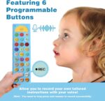 AAC Device for Autism, Joyreal Non Verbal Communication Tools for Speech Therapy & Stroke Rehab. Autism Talking Aids with 6 Programmable Buttons & Adjustable Volume, Autism Toys for Kids and Adults - Image 3