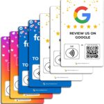 Social Media NFC Card Pack (7-Pack Social Cards)