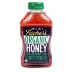 Fischer's 100% Organic Honey, USDA Certified, 24 oz Squeeze Bottle – Pure, Unfiltered, Raw Honey – All-Natural Sweetener – Rich Flavor Profile, Natural Honey Packed with Nutrients