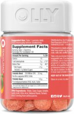 OLLY Probiotic + Prebiotic Gummy, Digestive Support and Gut Health, 500 Million CFUs, Fiber, Adult Chewable Supplement for Men and Women, Peach, 30 Day Supply - 30 Count - Image 3