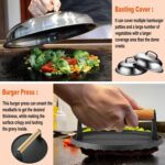 38PCS Griddle Accessories Kit, Professional Grill Tools Set for Outdoor Barbecue, Stainless Steel Griddle Spatula Set with Tongs, Smash Burger Press, Carry Bag, Perfect Grilling Gifts - Image 3