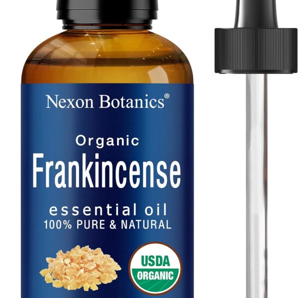 Organic Frankincense Essential Oil 30 ml - Pure Natural Boswellia Serrata for Diffusers, Aromatherapy, and Rejuvenating Skin & Hair Care - Nexon Botanics