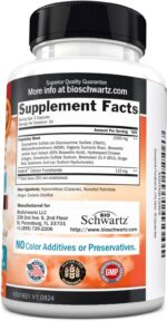 Glucosamine Chondroitin MSM Joint Support Supplement - FSA HSA Approved - Collagen Peptides, Turmeric and Ginger, Hyaluronic Acid, Glucosamine Chondroitin Sulfate - Gluten Free, Non GMO, 180 Capsules - Image 7
