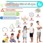 Straw Constructor Toys STEM Building 600Pcs Toy Interlocking Plastic Engineering Thin Tube Blocks Educational Kit for 3 4 5 6 7years Kids Boys and Girls Gift - Image 6