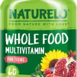 NATURELO Teen Multivitamin - Whole Food Multivitamin - with Minerals for Teenage Boys & Girls - Supplement for Active Kids - Non-GMO - Vegan & Vegetarian - 60 Capsules