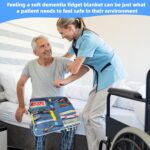 Fidget Apron for Elderly, Fidget Blanket for Adults with Dementia, Dementia Products for Elderly, Sensory Blanket for Dementia Patients or Alzheimer, Dementia Gadgets Apron - Image 7