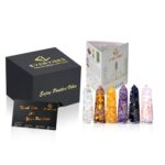 Healing Crystal Wand Set of 6 Orgonite – Includes 3” Amethyst Crystal, Tigers Eye, Rose Quartz, Black Tourmaline Stone, Citrine and Clear Quartz Orgone Crystal Plus Black Tourmaline Necklace - Image 9