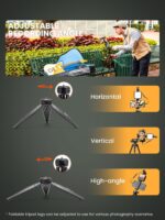 Vlogging Kit for iPhone Youtuber Starter Kit Content Creator Equipment for iPhone 16/15Pro Max with 59'' Extendable Fullsize Tripod, LED Light,Shotgun Mic Video Recording(Vlog K4) - Image 3