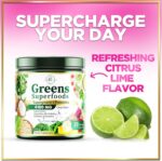 Greens Superfood Powder, Organic Spirulina & Chlorella Greens with Prebiotics & Probiotics, Gut Health & Bloating Support for Women, Green Drink Powder for Digestive & Energy Support - 28 Servings - Image 8