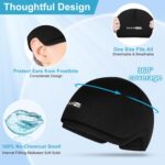 SUZZIPAD Cold Cap for Chemotherapy Patients, Stress Relief Hat, Ice Caps for Chemo, Cold Hats for Head Discomfort, Cancer Care for Women and Men, Black - Image 4