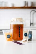 Kombucha Starter Kit - Organic Kombucha SCOBY & Strong Starter Liquid. Make Delicious Kombucha at Home with our USA Made 1 Gallon Glass Brew Jar, Temp Gauge, Tea & Sugar to Make 1 Gallon of Kombucha - Image 4