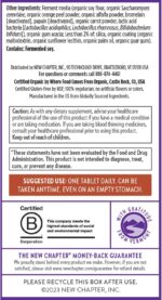 New Chapter Men's Multivitamin for Immune, Stress, Heart + Energy Support with Fermented Nutrients - Every Man's One Daily, Made with Organic Vegetables & Herbs, Non-GMO, Gluten Free - 72 ct - Image 8