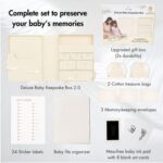 Baby Keepsake Box for Baby Girl Keepsake Box Baby Boy Keepsake Box for Baby Boy, Memory Box for Keepsakes Baby Memory Box for Baby Girl, Baby Box Keepsake Boxes with Lids, Newborn Keepsake Box Large - Image 5