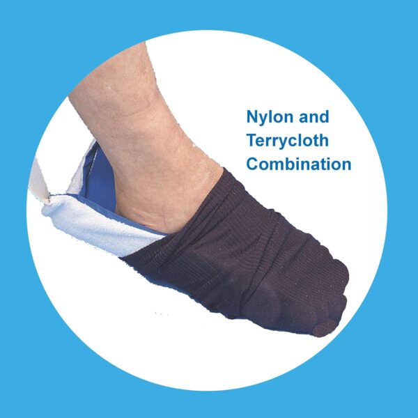 ArcMate Sock Aid Deluxe, Sock Dressing Aid, Non-Slip Terrycloth Exterior with Slippery Nylon Lining, Operates with 1 or Both Hands, Loop Handles with 29" Straps (15448)