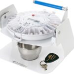 e-Pill MedTime Station – Locked Automatic Pill Dispenser with Tipper Base, 6 Alarm Settings – Transparent Clear Cover