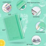 Food and Fitness Journal Hardcover Wellness Planner Workout Journal for Women Men to Track Meal and Exercise Count Calories Weight Loss Diet Training Weight Loss Tracker Undated Home and Gym - Image 2